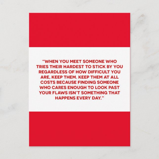 WAHRE LIEBE SOULMATES LOYALTY FRIENDSHIP DEFINIERT POSTKARTE (Vorderseite)