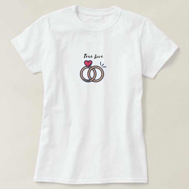 Wahre Liebe T-Shirt (Design vorne)