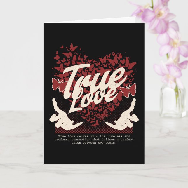 Wahre Liebe Valentinstag  Karte (Orchidee)