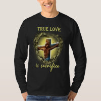 Wahre Liebe wird geopfert Jesus Kruzifix