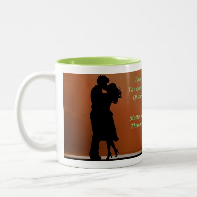 Wahre Liebe Zweifarbige Tasse (Links)