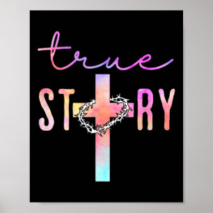 Wahre Ostergeschichte Christlicher Jesus-Aufersteh Poster