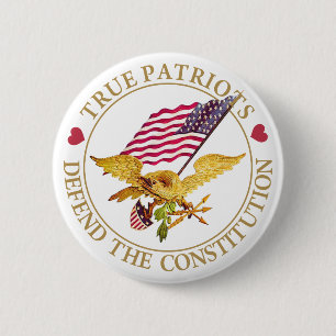 WAHRE PATRIOTEN VERTEIDIGEN DIE KONSTITUTION BUTTON