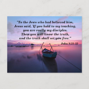 Wahre Sets, die Sie kostenlos Bibelspeicher-Karte Postkarte