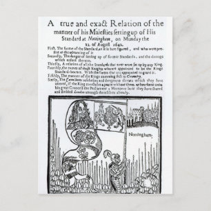 Wahre und exakte Beziehung des Manners der Majestä Postkarte