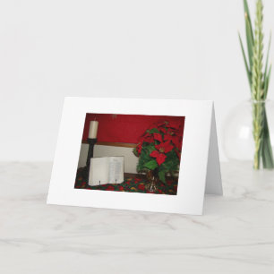 Wahre Weihnachtsbedeutung Feiertagskarte