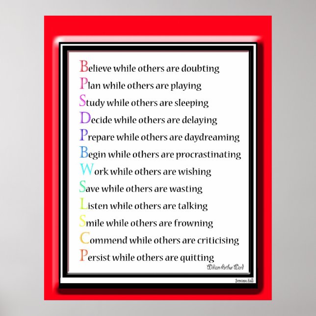 Während andere sind ... poster (Vorne)