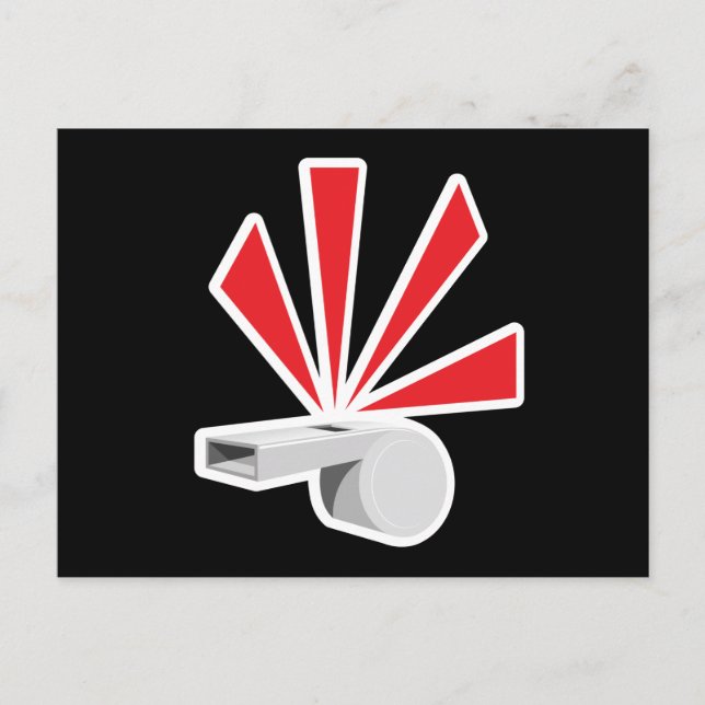 WÄHREND DER BLOWENDE CARTOON ALERT WARNLIS VERURSA POSTKARTE (Vorderseite)