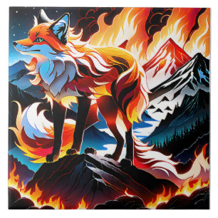 Während die Hitze der Morgensonne ihr Gesicht erwä Fliese