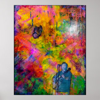 Während Gewartet für die 2 Poster