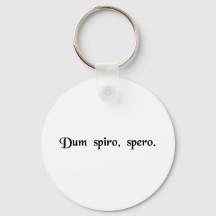 Während ich atme, hoffe ich. schlüsselanhänger