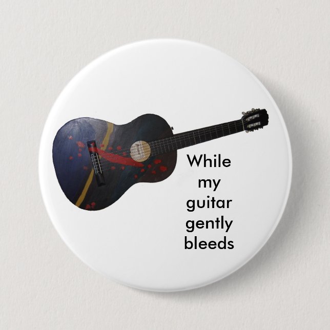 Während meine Gitarre leicht blutet Button (Vorderseite)