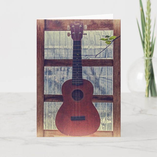 Während meine Gitarre sanft schwächt Karte (Vorderseite)