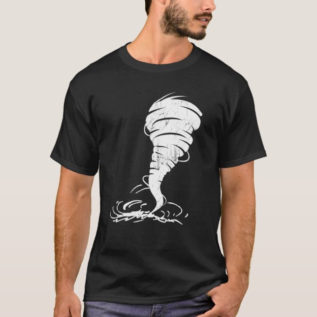 Während Sturm Tornado Twister Hurrikan Wetter Scar T-Shirt (Vorderseite)