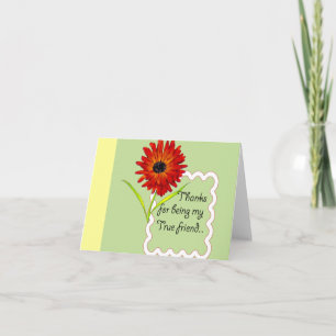 wahrer Freund Dankeskarte