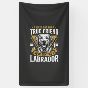 Wahrer Freund Labrador Hund Banner