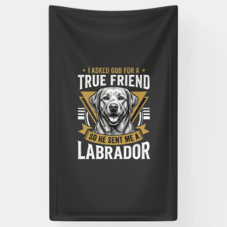 Wahrer Freund Labrador Hund Banner