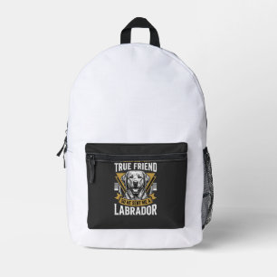 Wahrer Freund Labrador Hund Bedruckter Rucksack