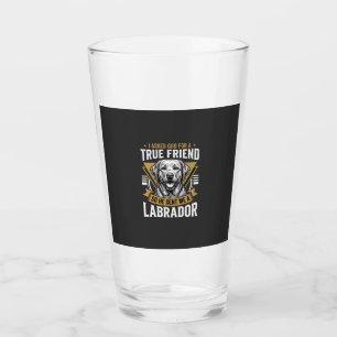 Wahrer Freund Labrador Hund Glas