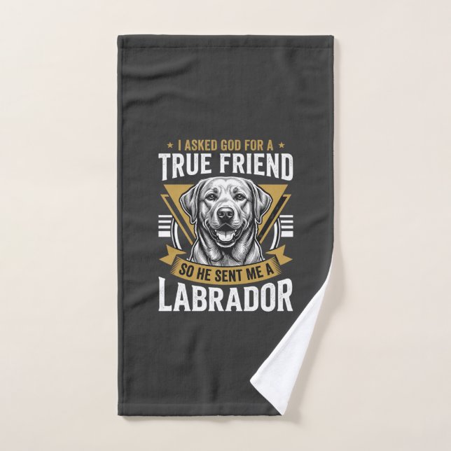 Wahrer Freund Labrador Hund Handtuch (Handtuch)