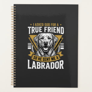 Wahrer Freund Labrador Hund Planer