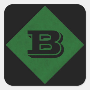 Wahrer grüner Samt-personalisiertes Zuhause-Kasino Quadratischer Aufkleber