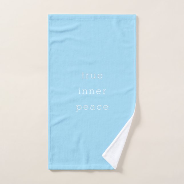 Wahrer innerer Frieden | Minimal  Badhandtuch Set (Handtuch)