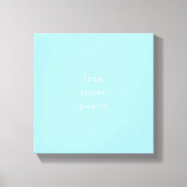 Wahrer innerer Frieden | Minimal Leinwanddruck