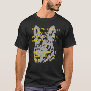 Wahrer Krieger, deutscher Schäferhund, loyaler Ver T-Shirt