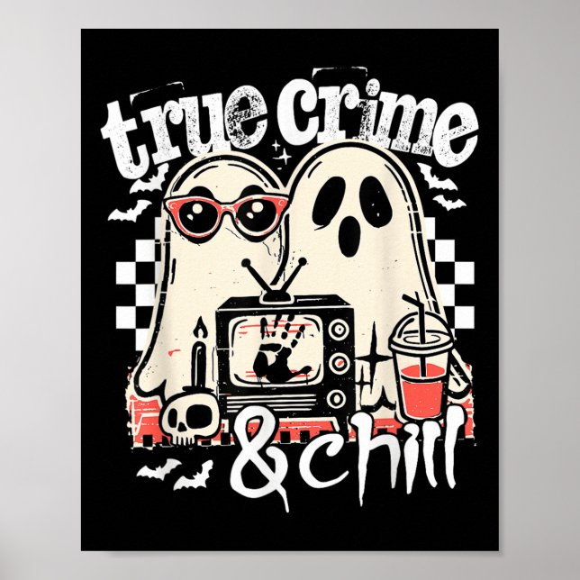 Wahrer Kriminalfall und chilliger lustiger Hallowe Poster (Vorne)