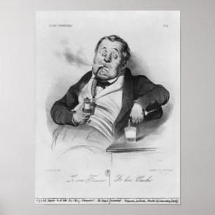 wahrer Raucher aus der Serie 'Galerie physionomiqu Poster