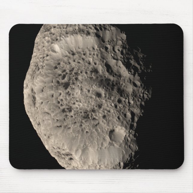 Wahres Farbmosaik des Saturnmonds Hyperion Mousepad (Vorne)
