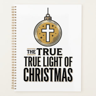 Wahres Licht des Weihnachts-Vintage-Christ-Schmuck Planer