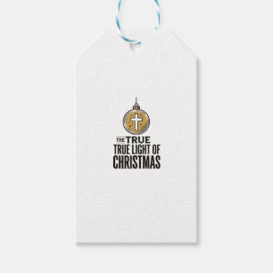 Wahres Licht des Weihnachts Vintage-Christen-Schmu Geschenkanhänger