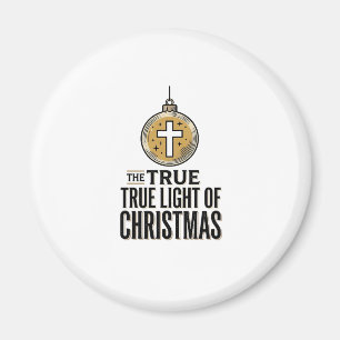 Wahres Licht des Weihnachts Vintage-Christen-Schmu Magnet