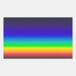 Wahres Solarspektrum Rechteckiger Aufkleber