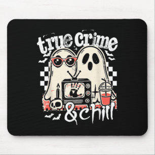 Wahres Verbrechen und Chill Funny Halloween, Niedl Mousepad