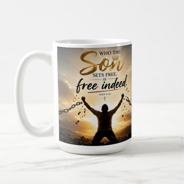Wahrhaft frei kaffeetasse (Links)