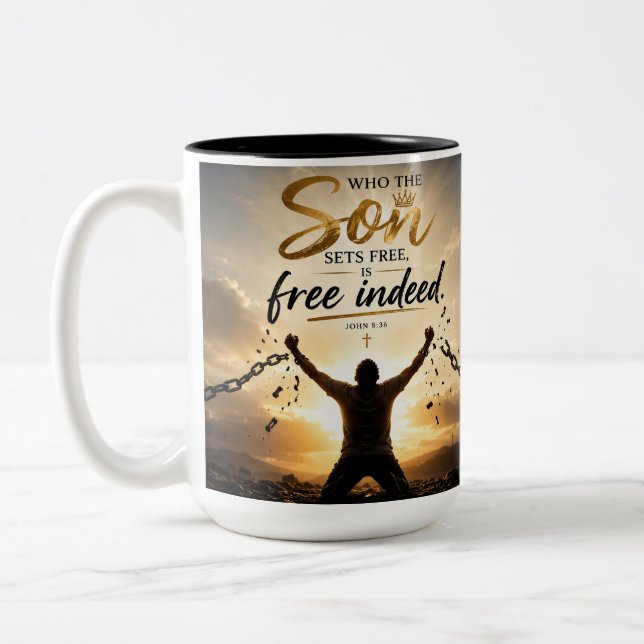 Wahrhaft frei zweifarbige tasse (Links)