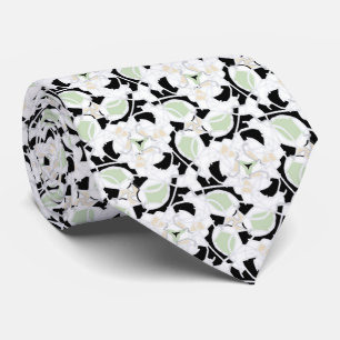 Wahrhaftig Minze Wein Schöne Florals Krawatte