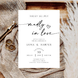 Wahrhaftig Tief und Unsterblich Verliebt - Elegant Save The Date