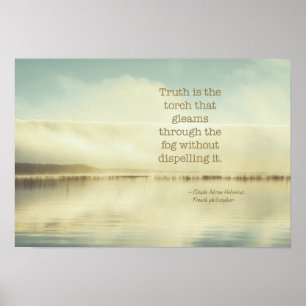 Wahrheit ist das Fackelziffer von Helvetius Poster