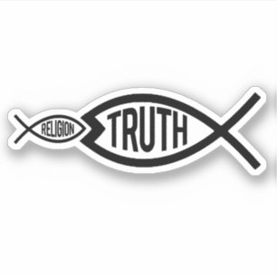 Wahrheit ist größer als Religion Aufkleber