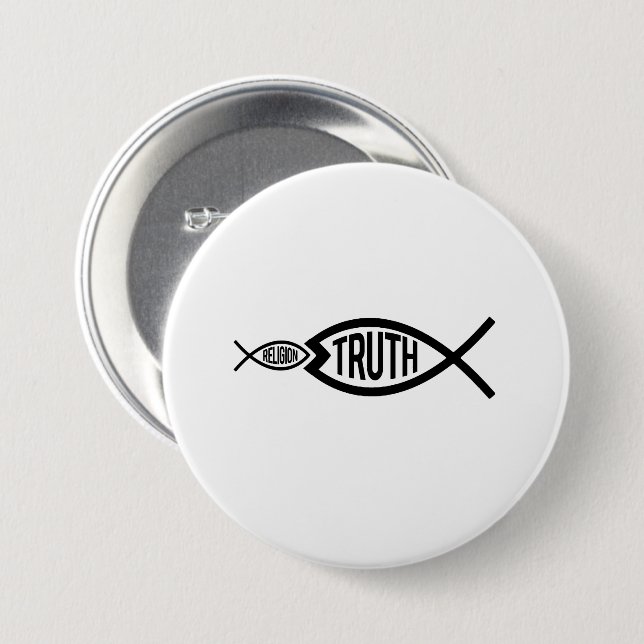 Wahrheit ist größer als Religion Button (Vorne & Hinten)