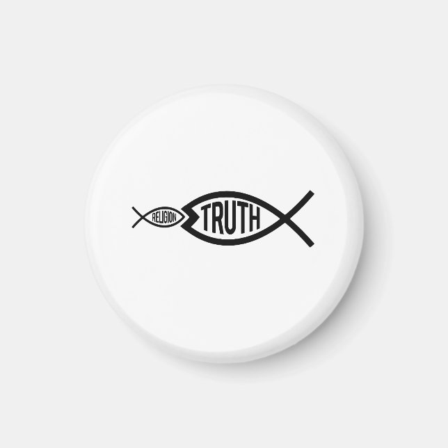 Wahrheit ist größer als Religion Magnet (Vorne)