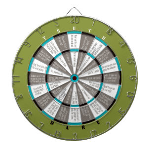 Wahrheit oder Dare Dart Board Green/Blue (kein Kü Dartscheibe