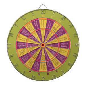 Wahrheit oder Tod (kein Küssen) Farbiges grünes  Dartscheibe