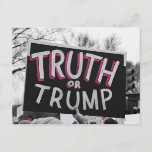Wahrheit oder Trump Postcard Postkarte