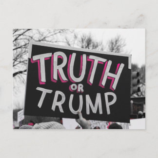 Wahrheit oder Trump Postcard Postkarte