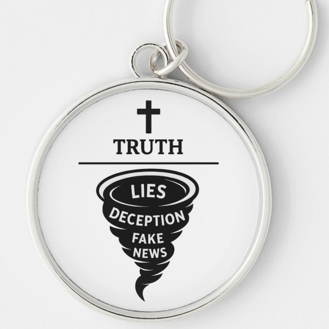 Wahrheit über Lügen Schlüsselanhänger (Vorne)